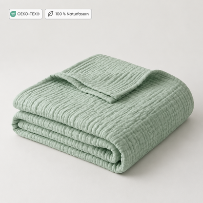 Musselin-Decke aus 100 % Baumwolle