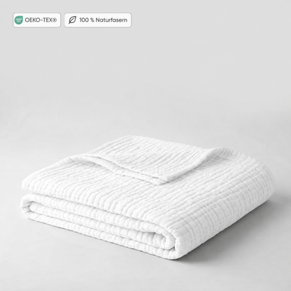Musselin-Decke aus 100 % Baumwolle